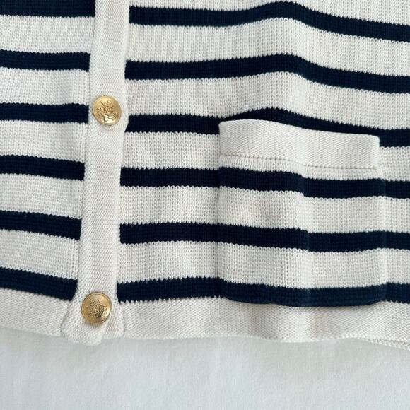 J.Crew Relaxed Emilie Lady Jacket In Stripe 100% Cotton XXL - Picture 11 of 13